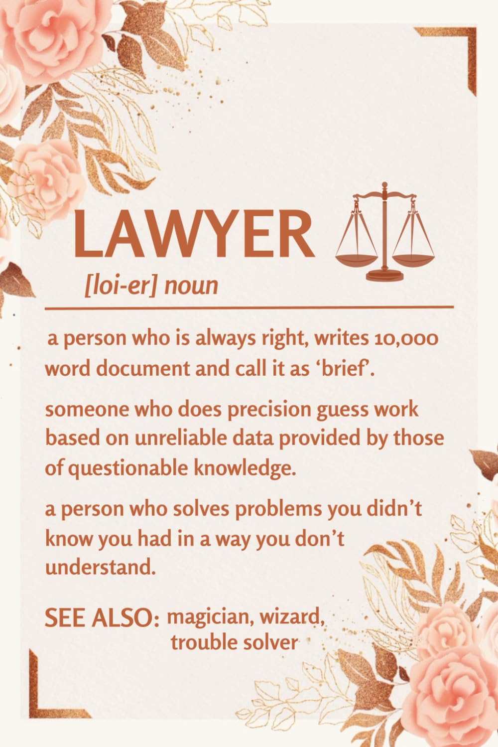Lawyer Funny Definition Notebook: Journal for Attorneys, Law Students, and Legal Professionals | Attorney Gift for Law School, Future Lawyer | For Note Taking baixar livro de graça