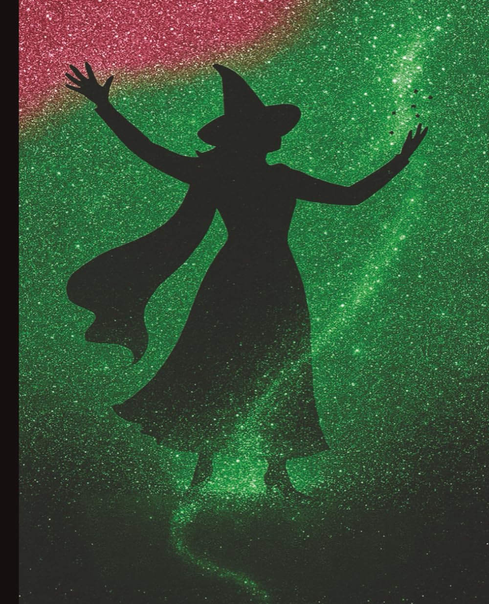 Spell Casting Journal: Magical Witch Silhouette Notebook with Green & Pink Glitter Swirl for Theater Fans, Fantasy Lovers, and Creative Writing baixar o livro de graça