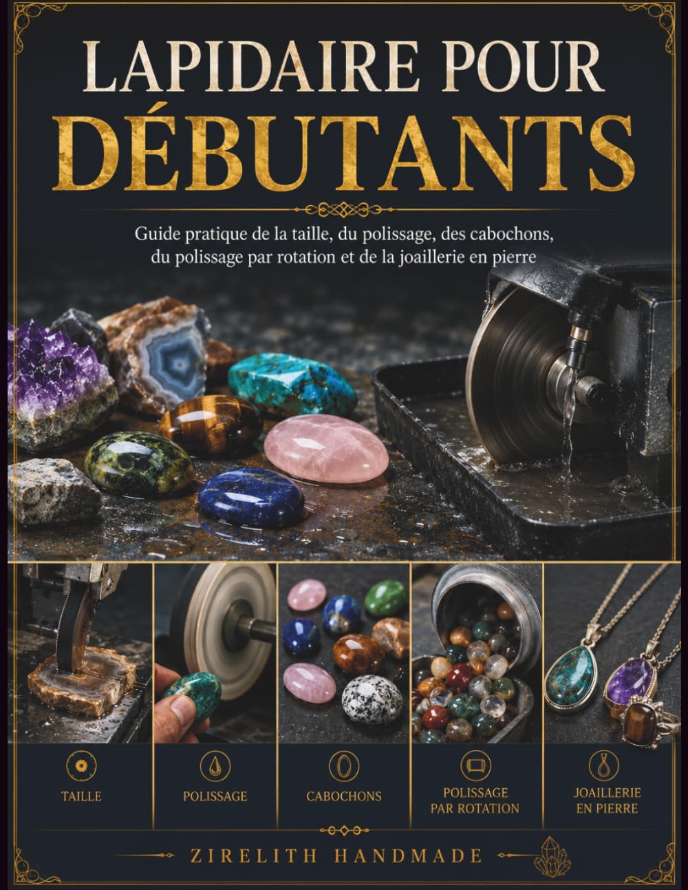 Lapidaire Pour Débutants: Guide pratique de la taille, du polissage, des cabochons, du polissage par rotation et de la joaillerie en pierre baixar o livro de graça
