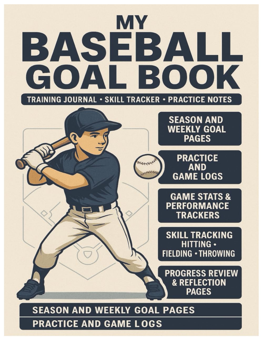 Baseball Goal Book: Journal, Skill Tracker and Practice Notes. Unlock the athlete within white keeping memories you will never forget baixar livro de graça