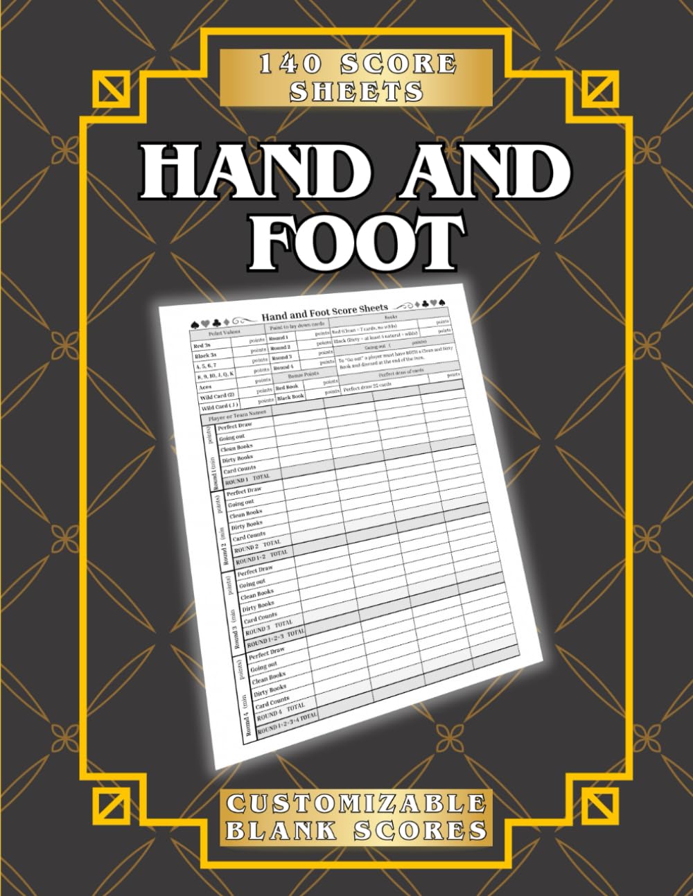 capítulo por capítulo baixar Hand and Foot Score Sheets: 140 Customizable Blank Pages for Scorekeeping (8.5” x 11”) with Rules