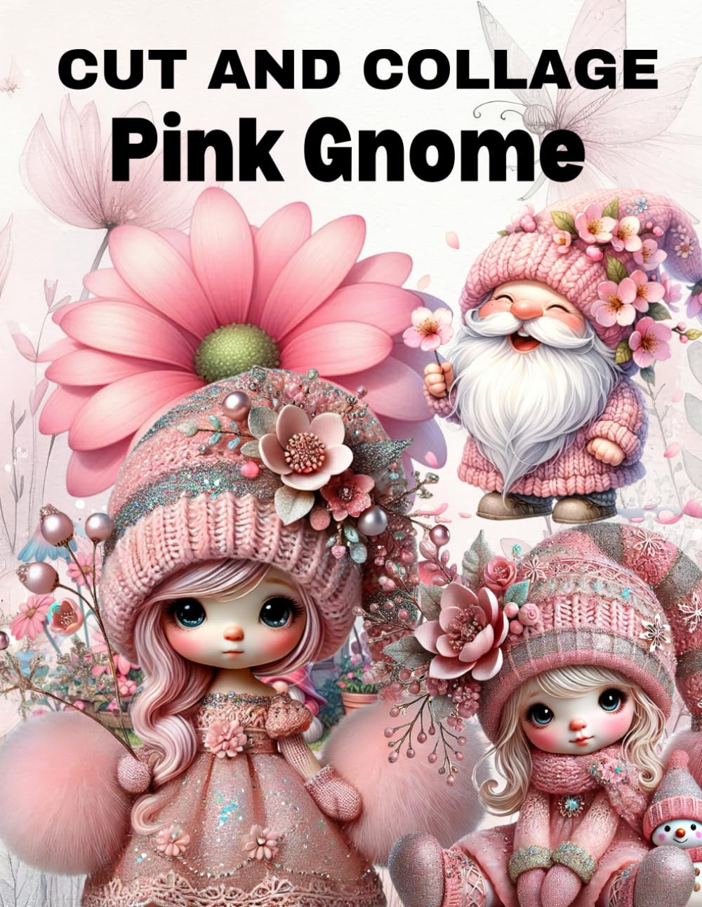 ler totalmente Pink Gnome Cut and Collage Book: High Quality Illustrations Of Peoples, For Ephemera, Junk Journals, Mixed Media, Paper Crafts, Scrapbooking, and More.