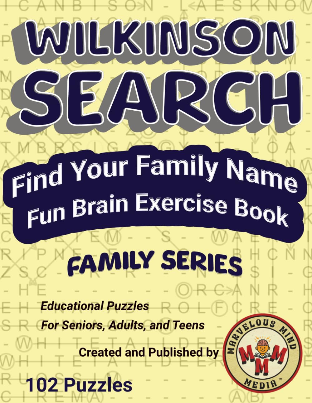 Wilkinson Search Find Your Family Name: Fun Brain Exercise Book