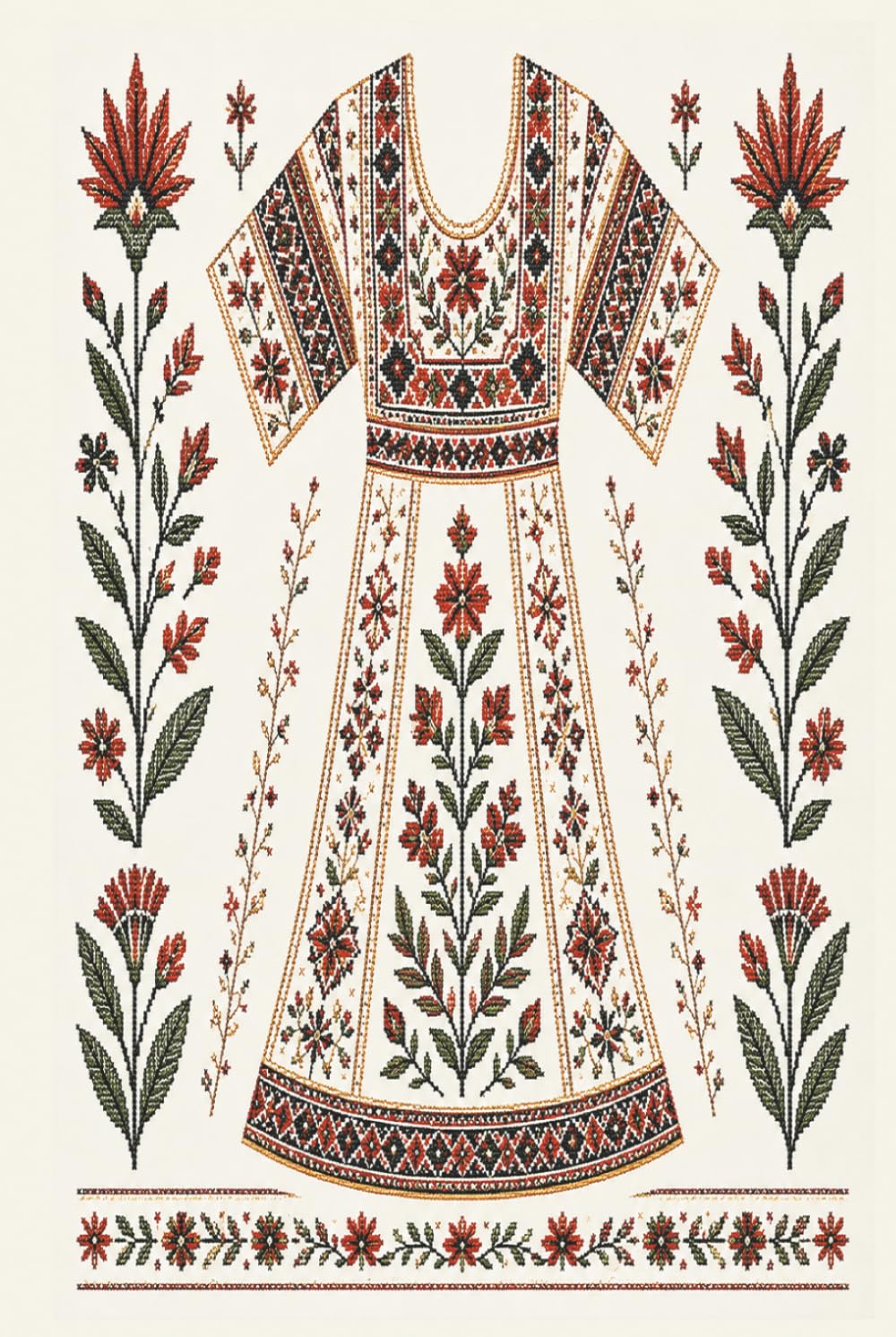 Tatreez Palestinian Embroidery Patterns: Crafting the Story of Palestine Through Traditional Thobes and Needlework baixar o livro de graça