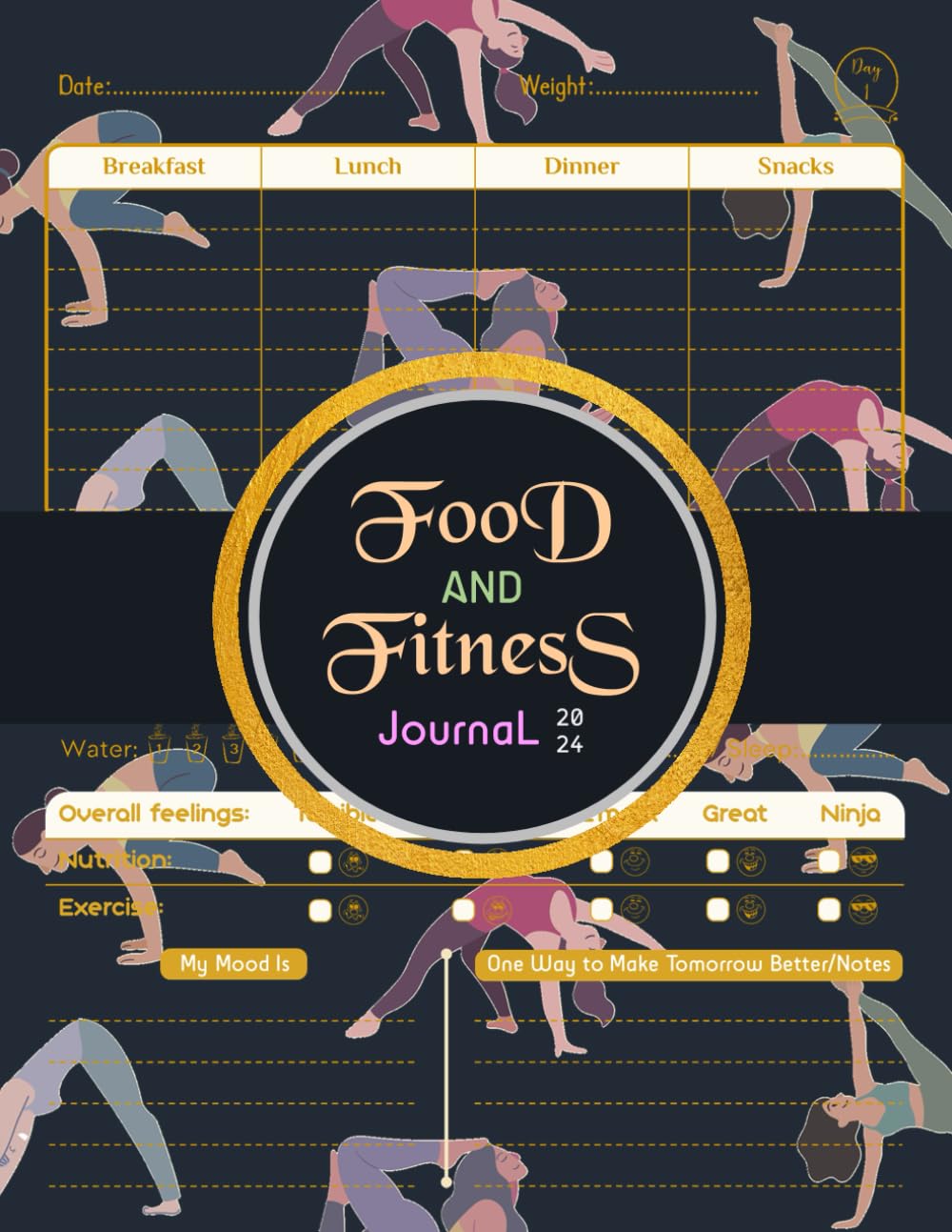 capítulo por capítulo baixar Food and Fitness Journal 2024: Wellness and Weightloss Planner Track your Meals, Workouts, Water, Sleep While Celebrating and Tracking Your Success