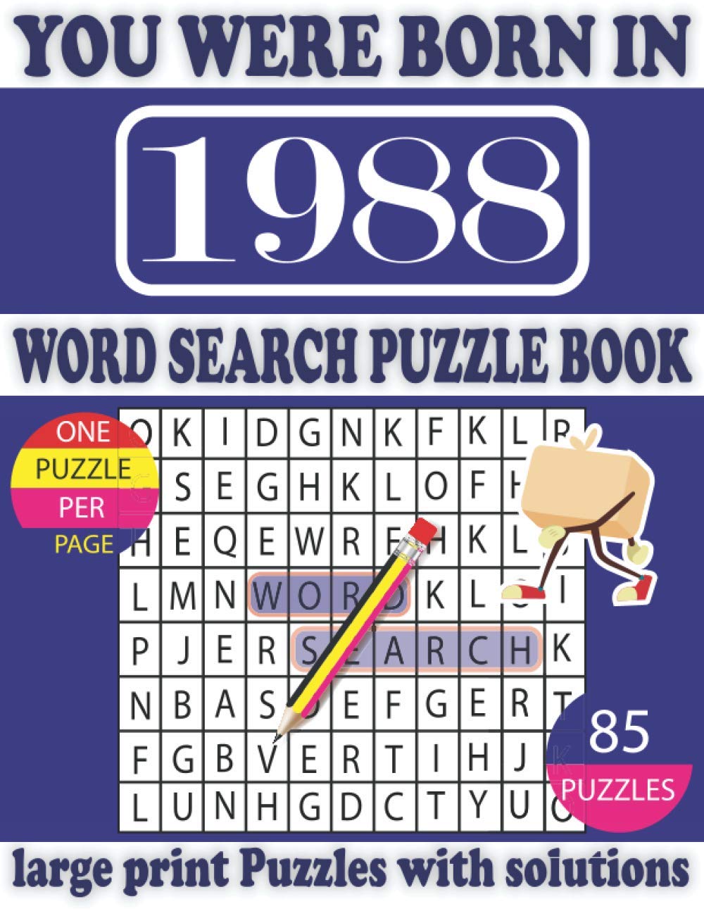 ler totalmente You Were Born in 1988: Word Search Puzzle Book: Beautiful Gift for Seniors Adults and Puzzle fans to Spend and Enjoy Leisure time