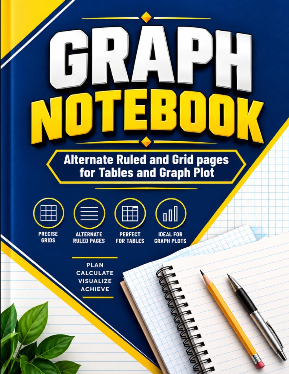 ler totalmente Graph Notebook: Alternate Ruled and Grid Pages for Tables and Graph Plot