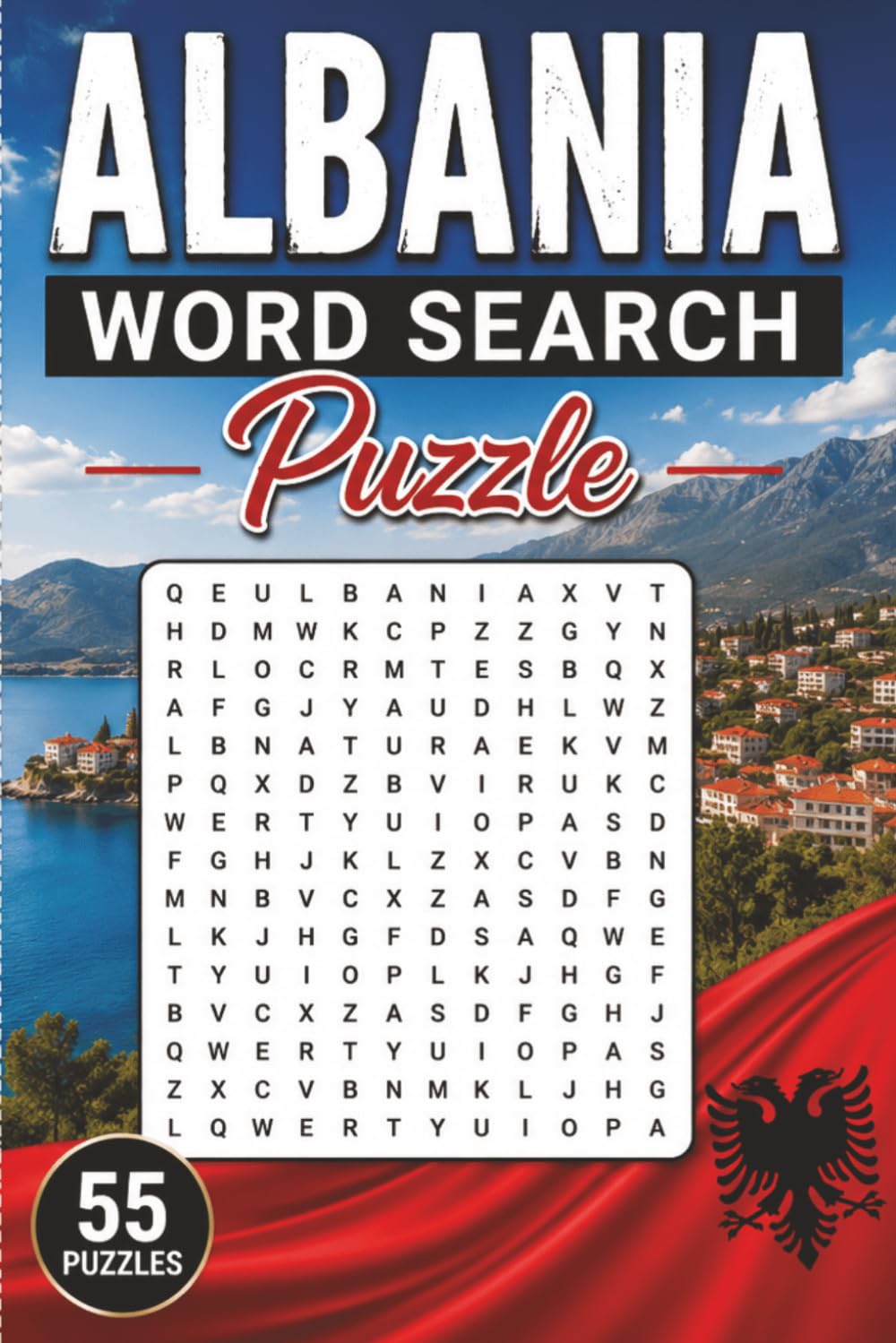 Albania Word Search Puzzle: 55 Puzzles Word Search about Albania and More | 6x9 inches, 110 pages | Gift for Albania & Countries Lover baixar o livro de graça