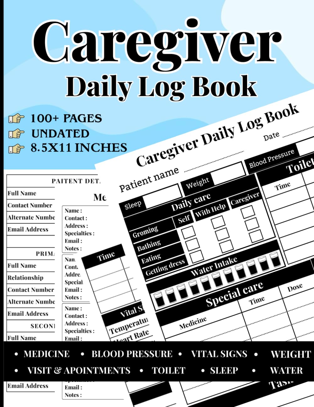 capítulo por capítulo baixar Caregiver Daily Log Book: Record and track daily personal, physical and medical actives. Medical Diary for caregiver | Caregiver Journal.