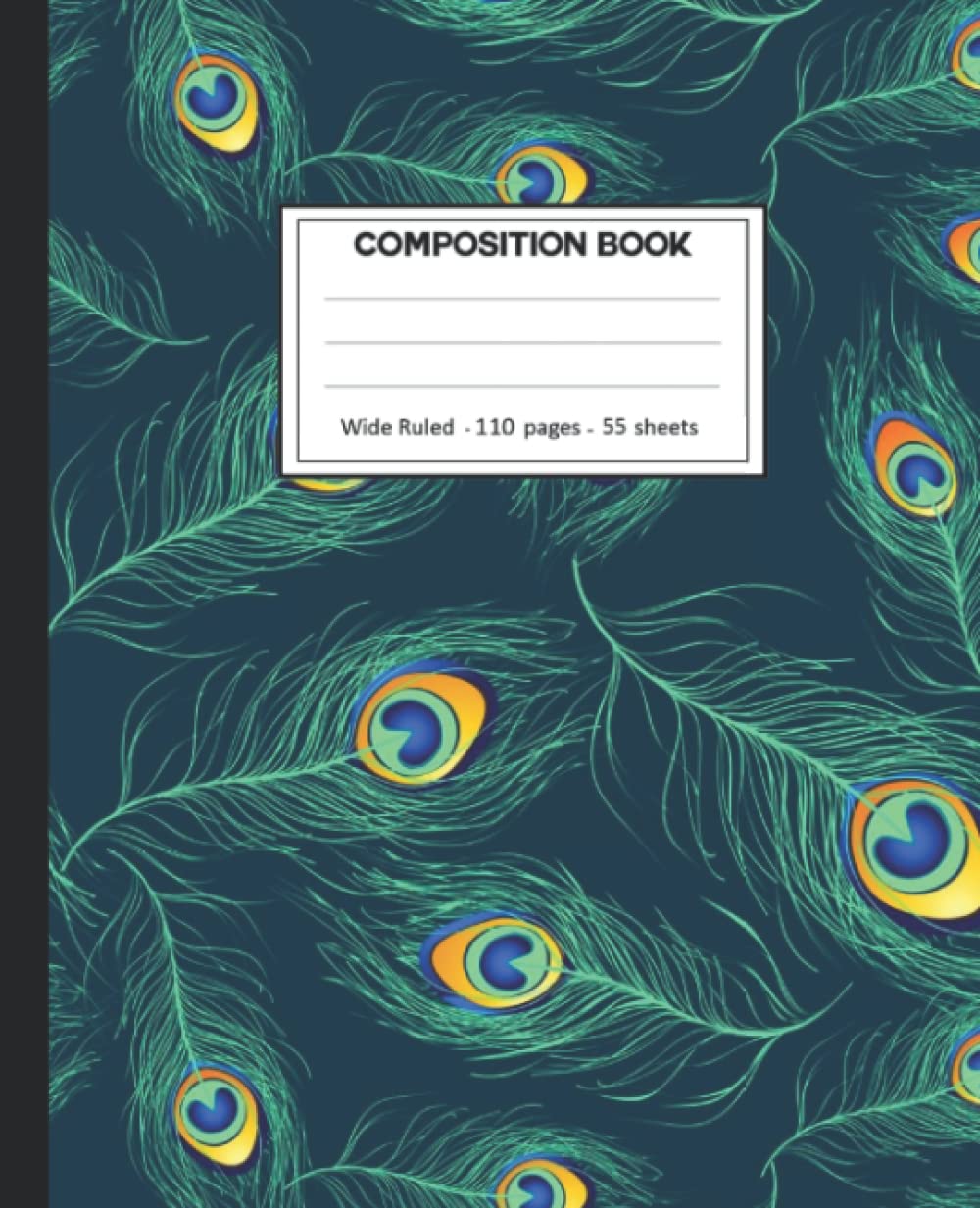 capítulo por capítulo baixar Composition Notebook: Peacock Wide Ruled Lined.
