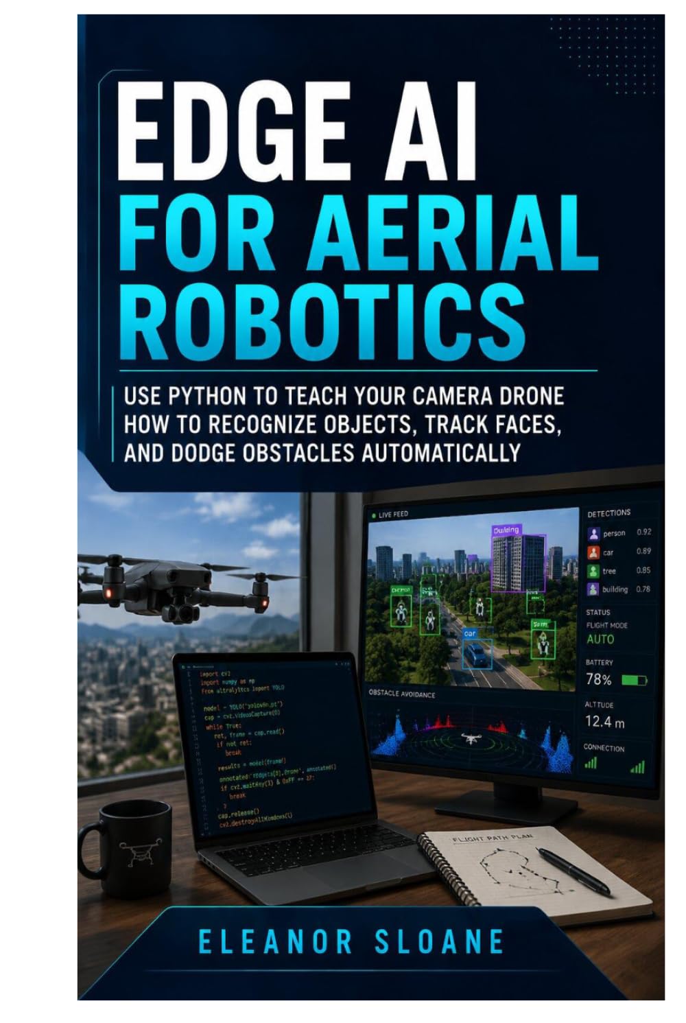 ler totalmente Edge AI for Aerial Robotics: Use Python to teach your camera drone how to recognize objects, track faces, and dodge obstacles automatically