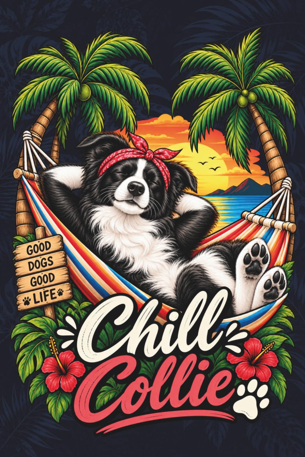 Chill Collie: Funny Border Colie Notebook for Dog Lovers - 120 Lined Pages for Notes, Journaling, Work and Everyday Ideas baixar o livro de graça