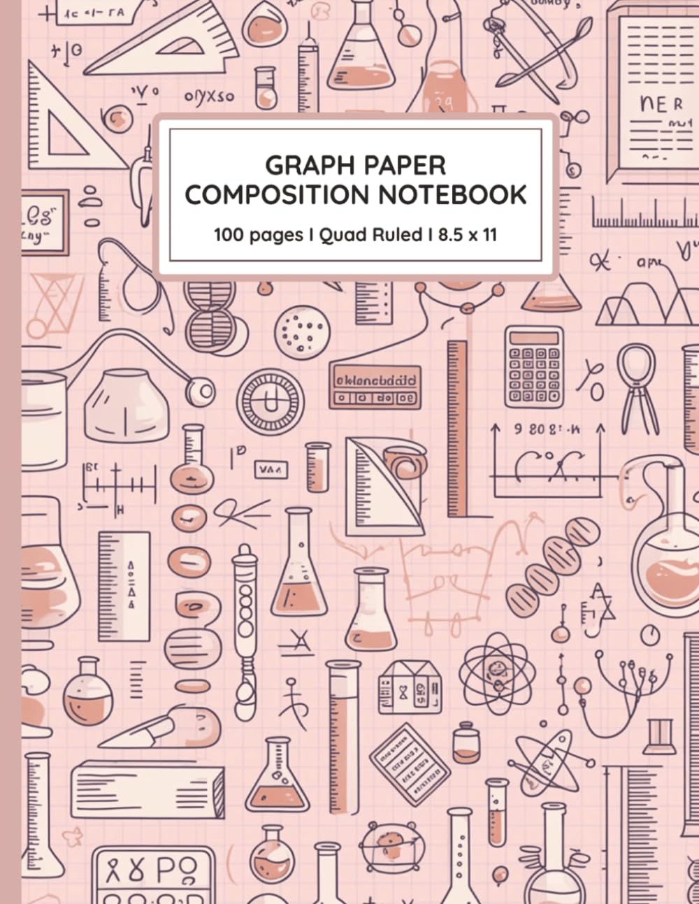 Graph Paper Notebook: Pink Quad Ruled Grid Paper | Girly Chemistry Biology Composition Book | Aesthetic Science Doodle Cover for Students | 100 Pages | 8.5 x 11 baixar o livro de graça