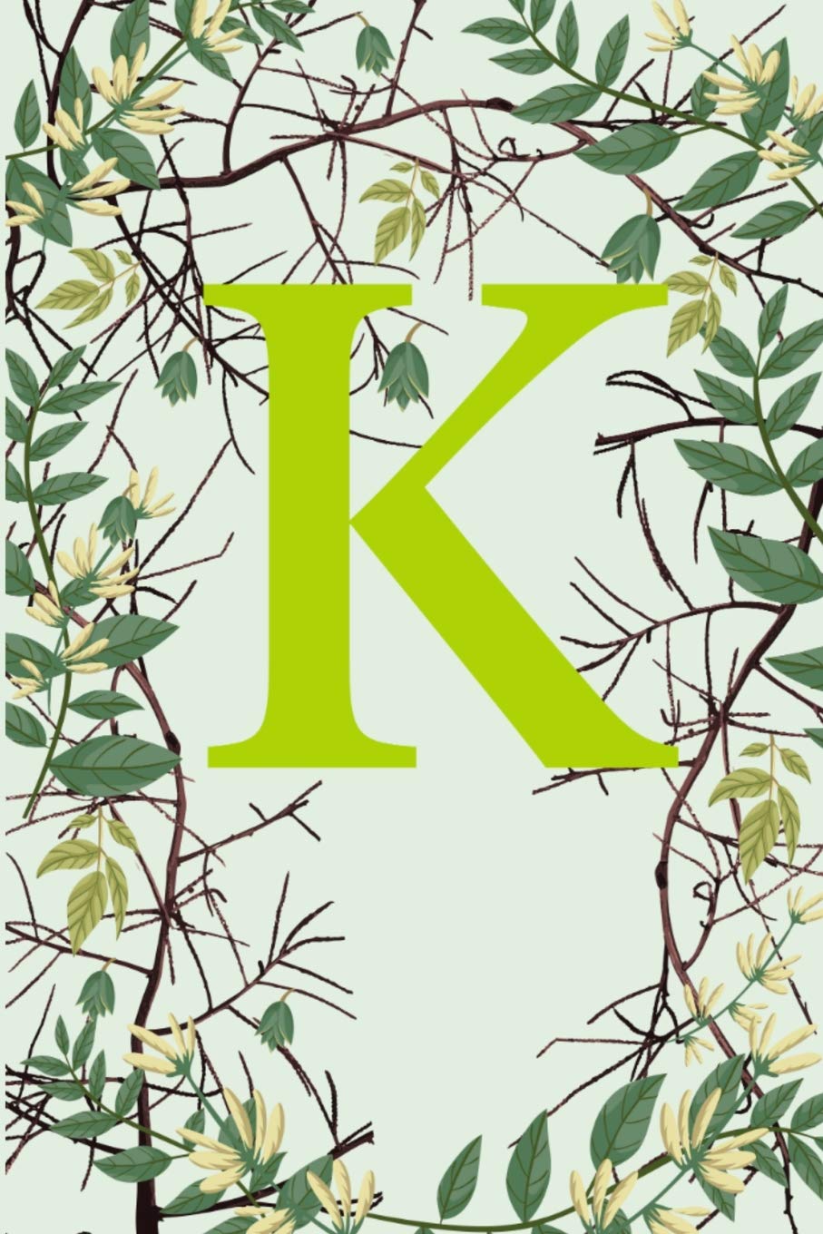 capítulo por capítulo baixar K: Letter K Monogram Initials Green Tree Branches Nature Notebook & Journal