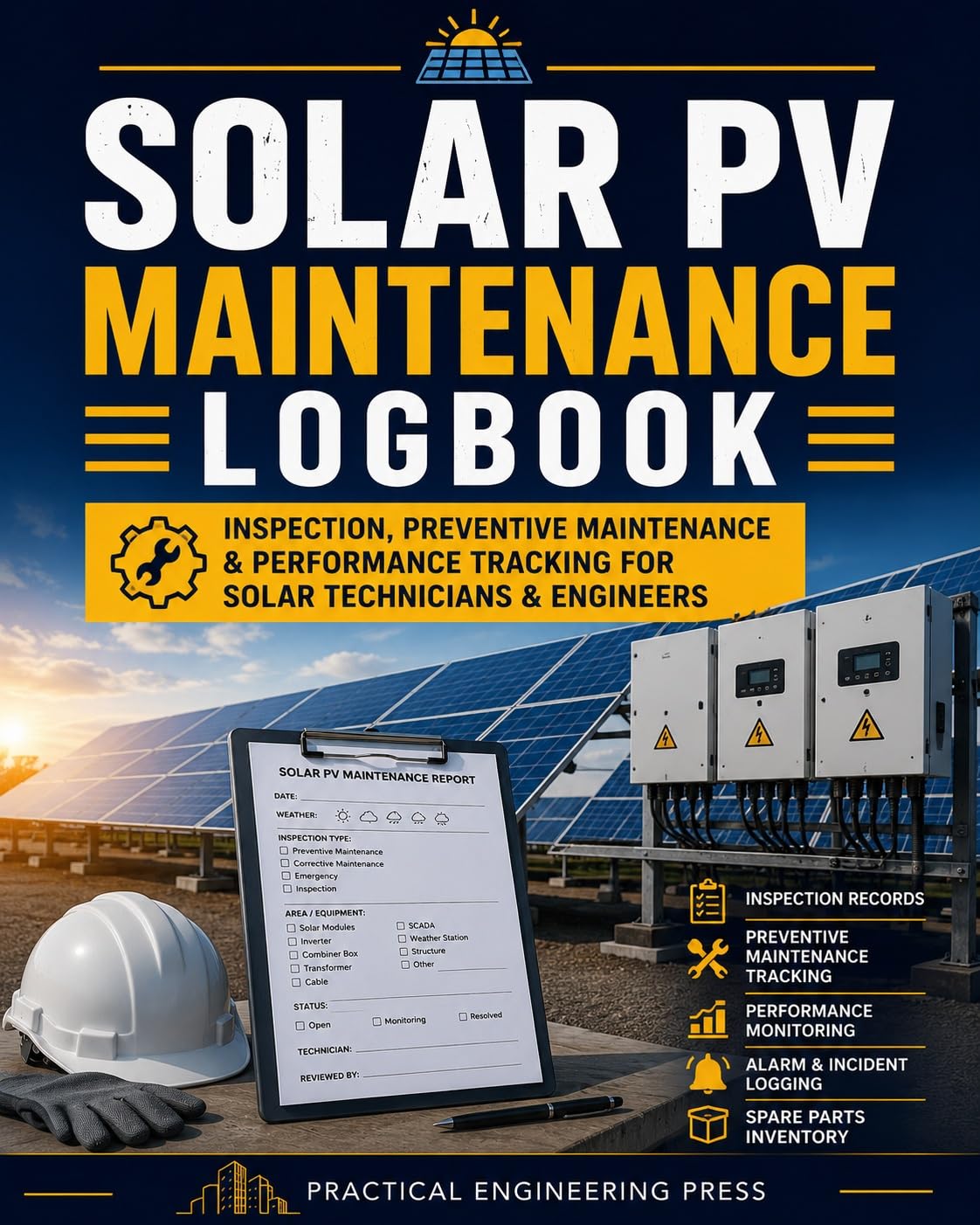 Solar PV Maintenance Logbook: Inspection, Preventive Maintenance & Performance Tracking for Solar Technicians & Engineers (English Edition) baixar livro de graça