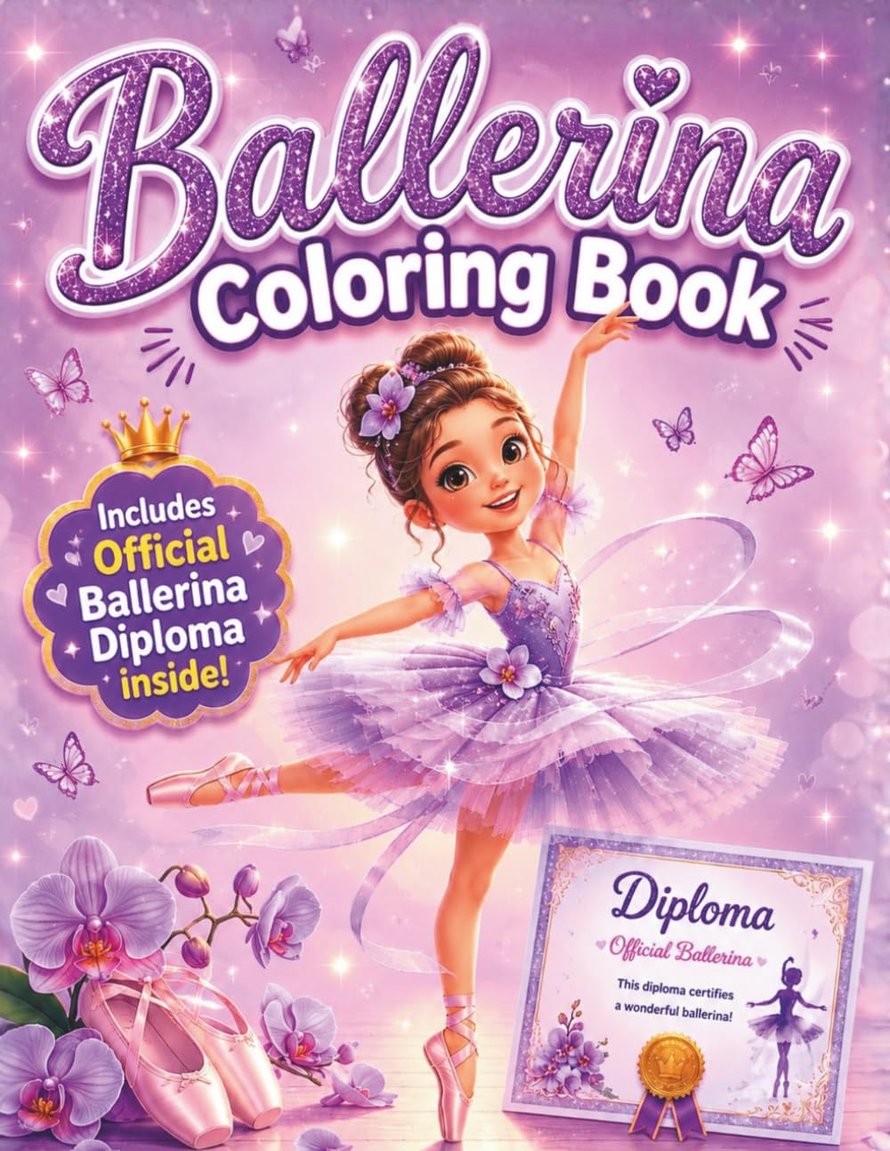 Ballerina Coloring Book: Ballerina Coloring Book for Girls 4-8 | Ballet Coloring Book | Dance Coloring Book | Cute and Fun Ballet Activities | Bold and Easy Coloring Pages (Magic Ballerina World) baixar o livro de graça