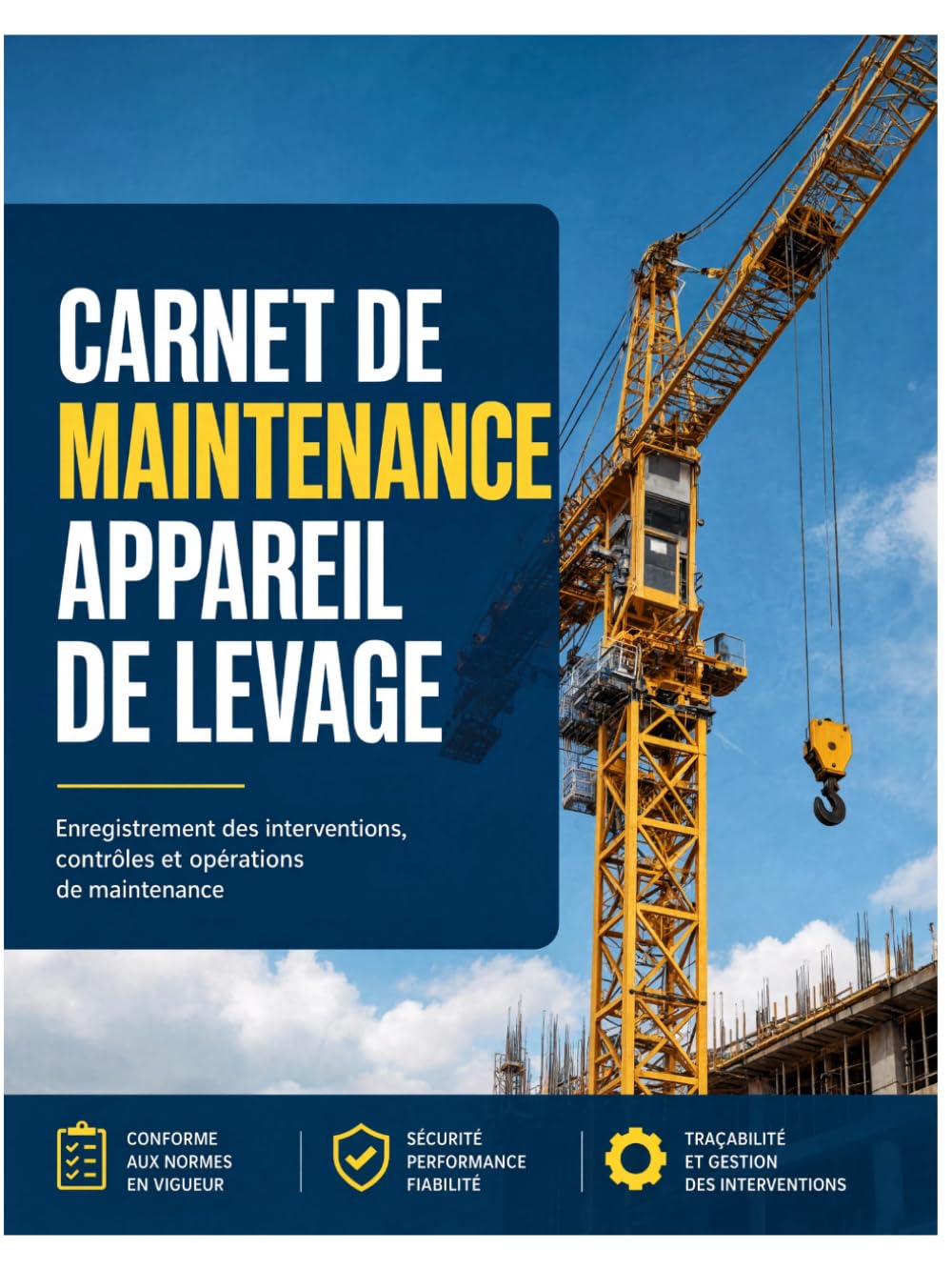 ler totalmente Carnet de maintenance appareil de levage: Carnet d'inspection des équipements: Registre de sécurité pour grues auxiliaires, palans et chariots (French Edition)