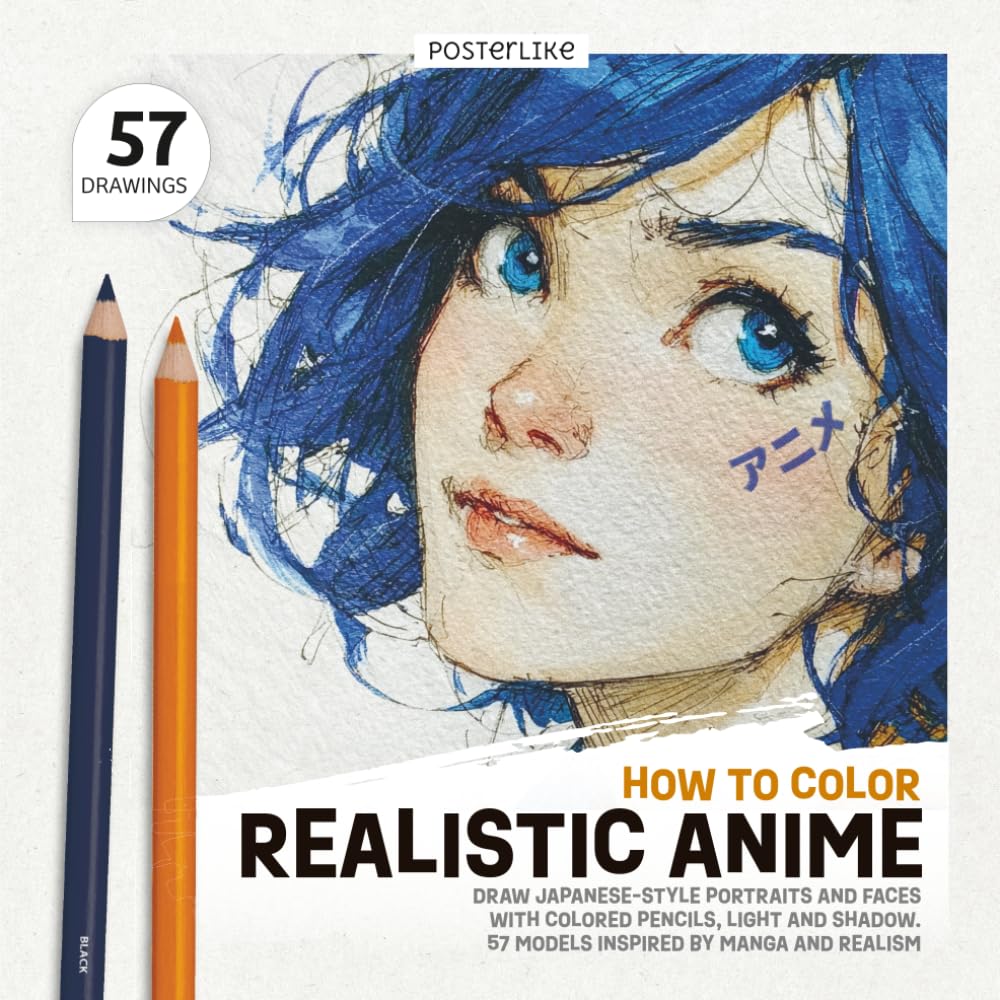 capítulo por capítulo baixar How to Color Realistic Anime: Draw Japanese-Style Portraits and Faces with Colored Pencils, Light and Shadow. 57 Models Inspired by Manga and Realism