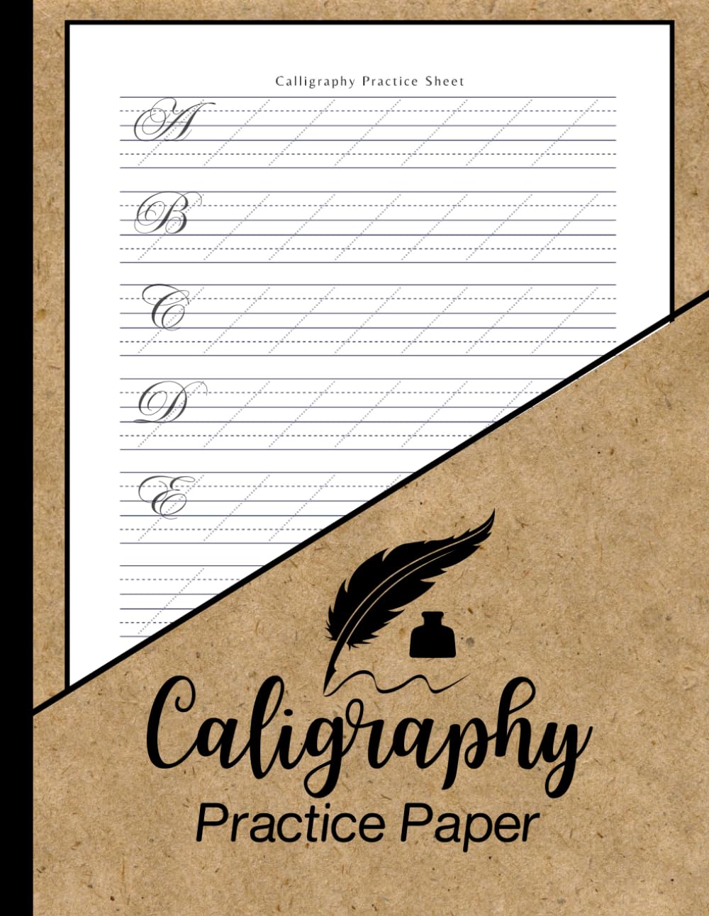 Caligraphy Practice Paper For Beginners: Hand Lettering Practice Workbook, 8.5 x 11 inches baixar o livro de graça