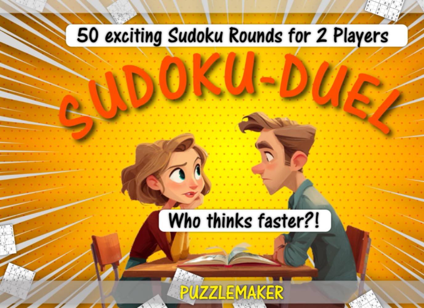 Sudoku Duel - Who thinks faster?: 50 exciting Sudoku rounds for 2 players | With 100 puzzle grids in 5 difficulty levels baixar o livro de graça