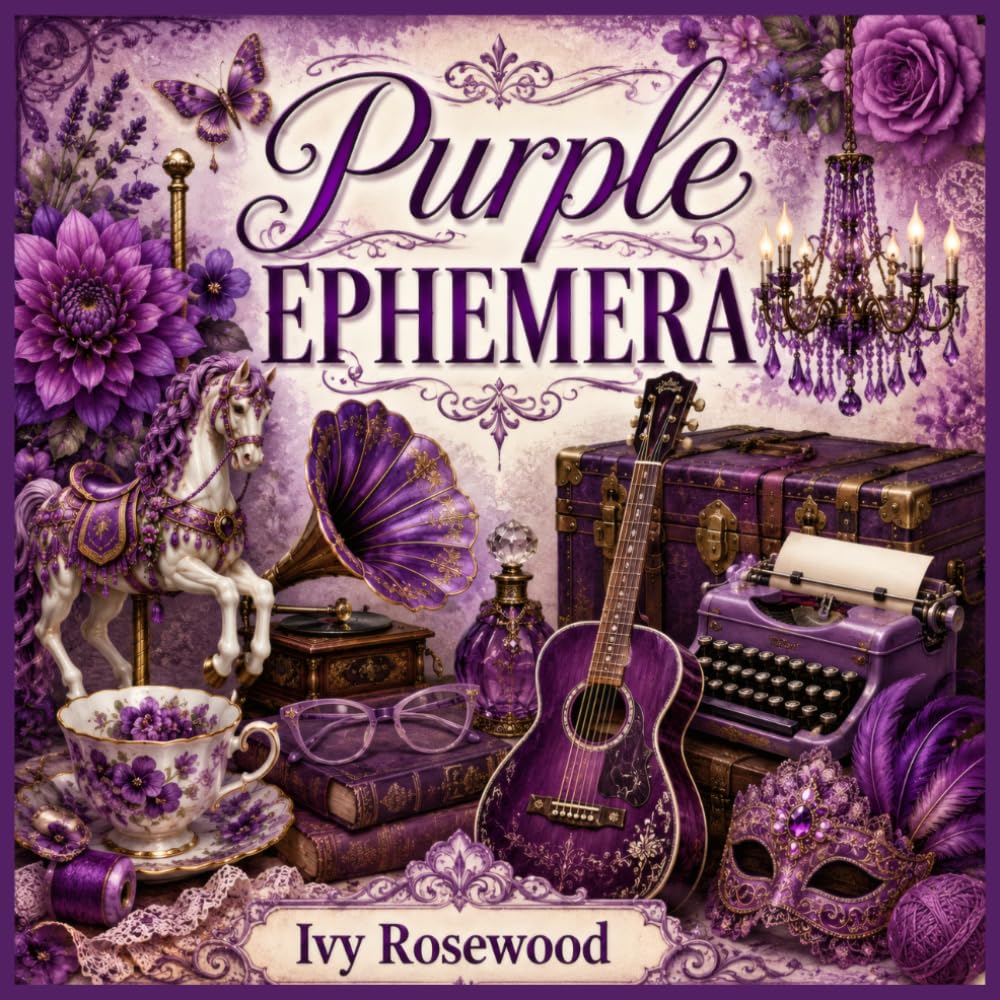 Purple Ephemera: 120 Vintage Purple Ephemera Pieces for Junk Journals, Scrapbooking, Collage & Creative Paper Crafts baixar livro de graça