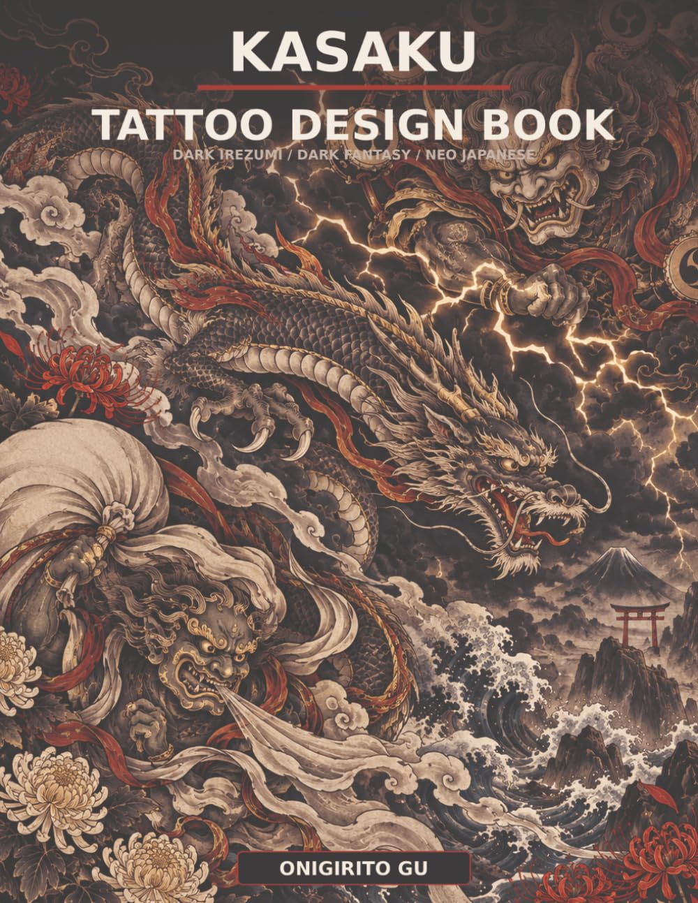 KASAKU Tattoo Design Book: Dark Irezumi / Dark Fantasy / Neo Japanese (KASAKU Tattoo Design Series) baixar o livro de graça