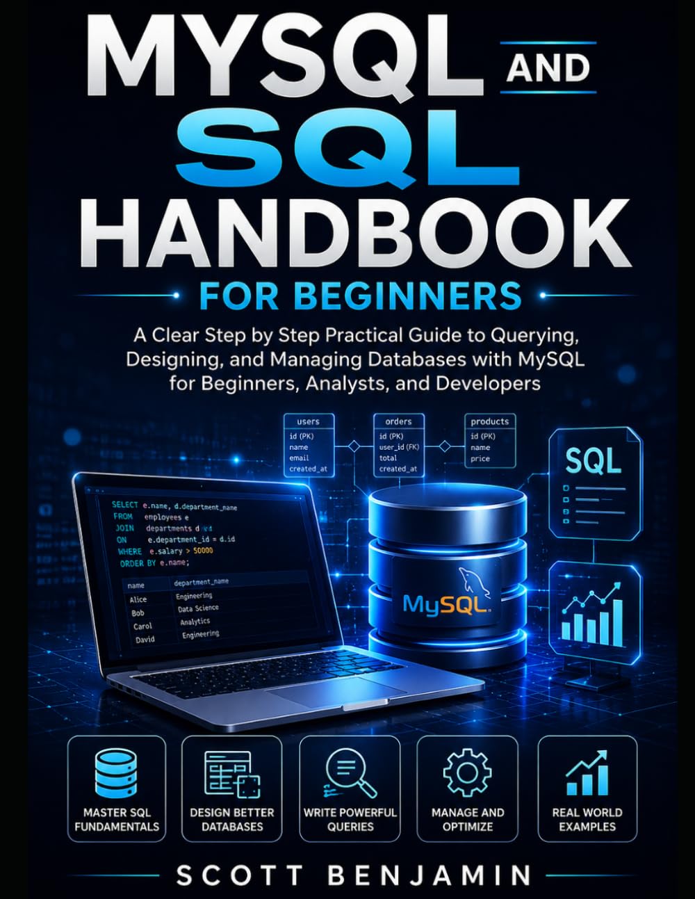 ler totalmente MySQL and SQL Handbook for Beginners: A Clear Step by Step Practical Guide to Querying, Designing, and Managing Databases with MySQL for Beginners, Analysts, and Developers