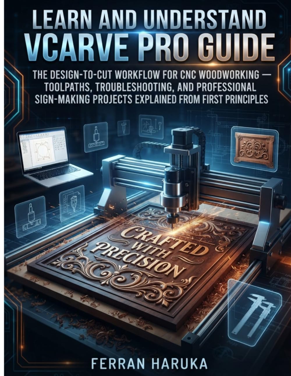 ler totalmente Learn and Understrand Vcarve Pro Guide: The Design-to-Cut Workflow for CNC Woodworking - Toolpaths, Troubleshooting, and Professional Sign-Making Projects Explained From First Principles