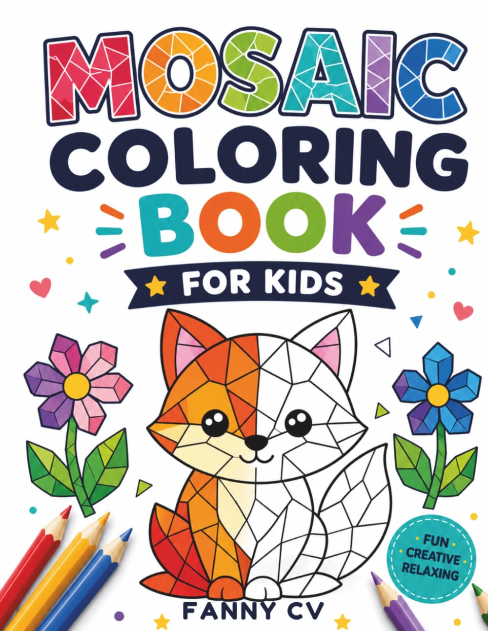 Mosaic Coloring Book for Kids: 40 Creative Geometric Designs for Relaxation and Fun Screen baixar o livro de graça