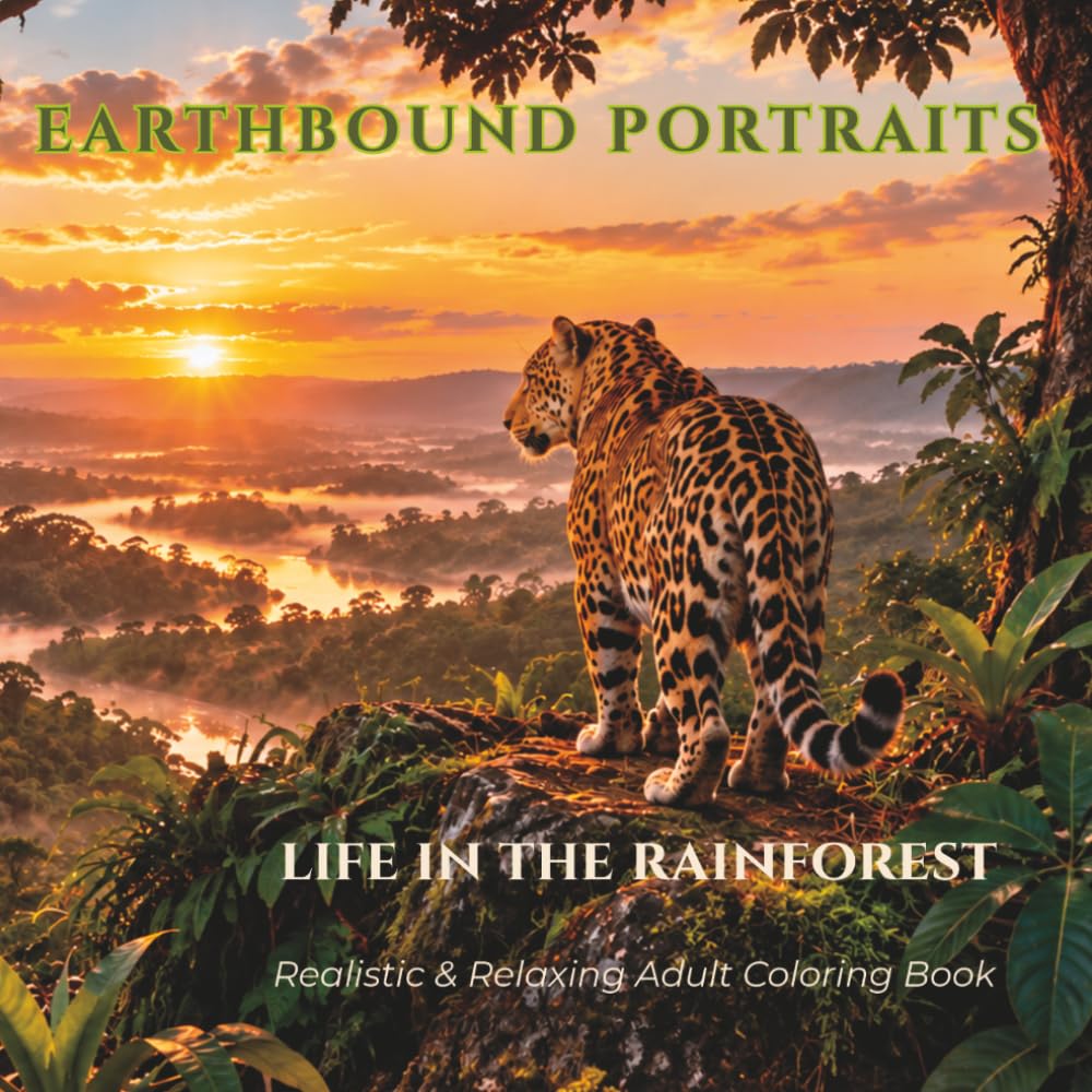 capítulo por capítulo baixar Earthbound Portraits: Life in the Rainforest: Realistic & Relaxing Adult Coloring Book of Rainforest Wildlife