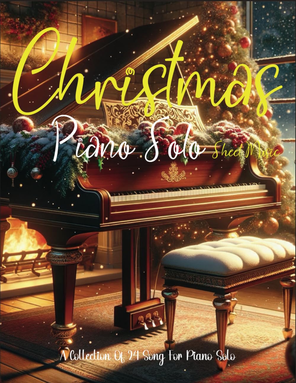 ler totalmente Christmas Piano Solo Sheet Music: A Collection Of 24 Song For Piano Solo