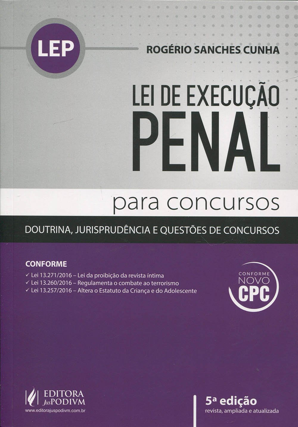 Lei de Execução Penal. Para Concursos baixar o livro de graça