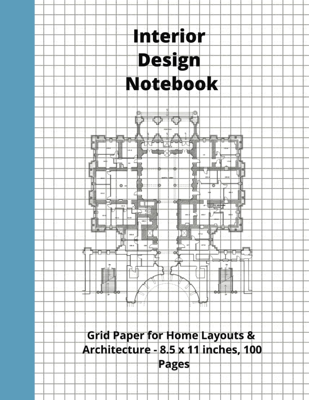ler totalmente Interior Design Notebook: Grid Paper for Home Layouts & Architecture - 8.5 x 11 inches, 100 Pages