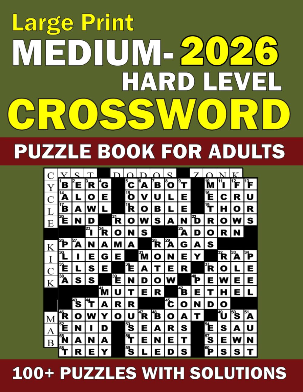 Large Print Medium Hard Level Crossword Puzzle Book For Adults: Large Print 100+ Hard Level Crossword Puzzle With Solutions | 2023-2024 Crossword... Medium Crossword Puzzles for Adults & Seniors baixar o livro de graça