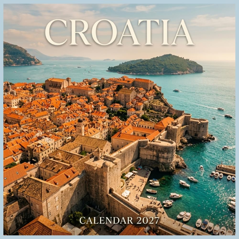 Croatia Calendar 2027: Discover sun-drenched shores, ancient stone cities, and crystal-clear Adriatic coastal beauty baixar o livro de graça