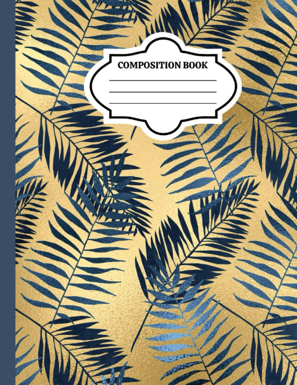 capítulo por capítulo baixar Gold Composition Notebook: Wide Ruled Paper Notebook Journal. Blank Wide Lined Workbook for Women, Girls, Kids, Teens and Students. Blue Feathers on Gold Glossy Background. 8.5 x 11 (A4), 200 Pages.