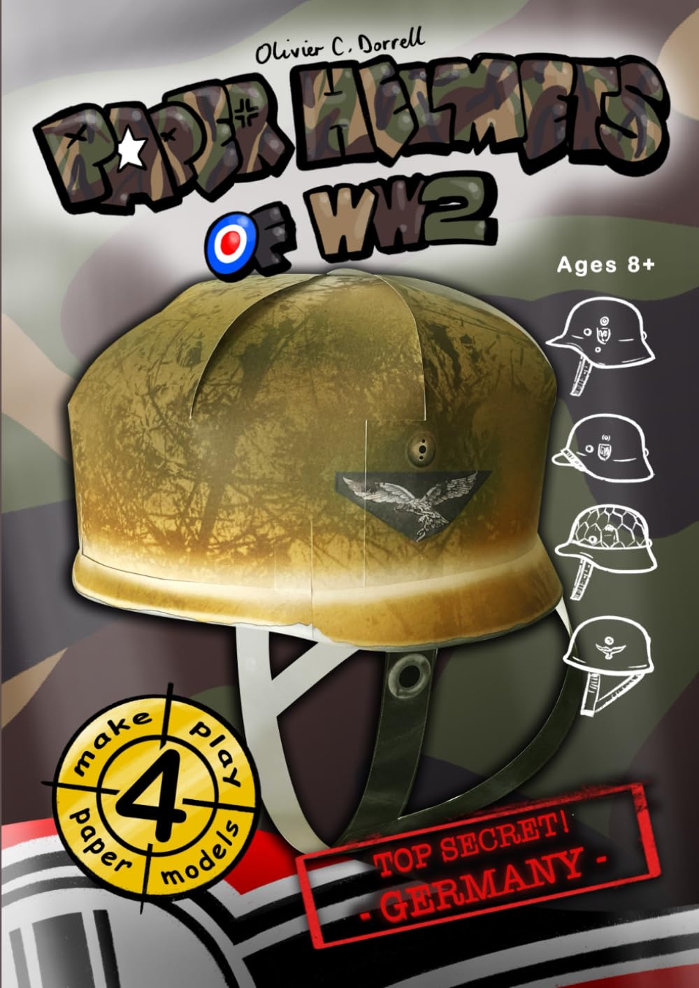 capítulo por capítulo baixar Paper Helmets of WW2 - Germany: 4 paper craft model templates