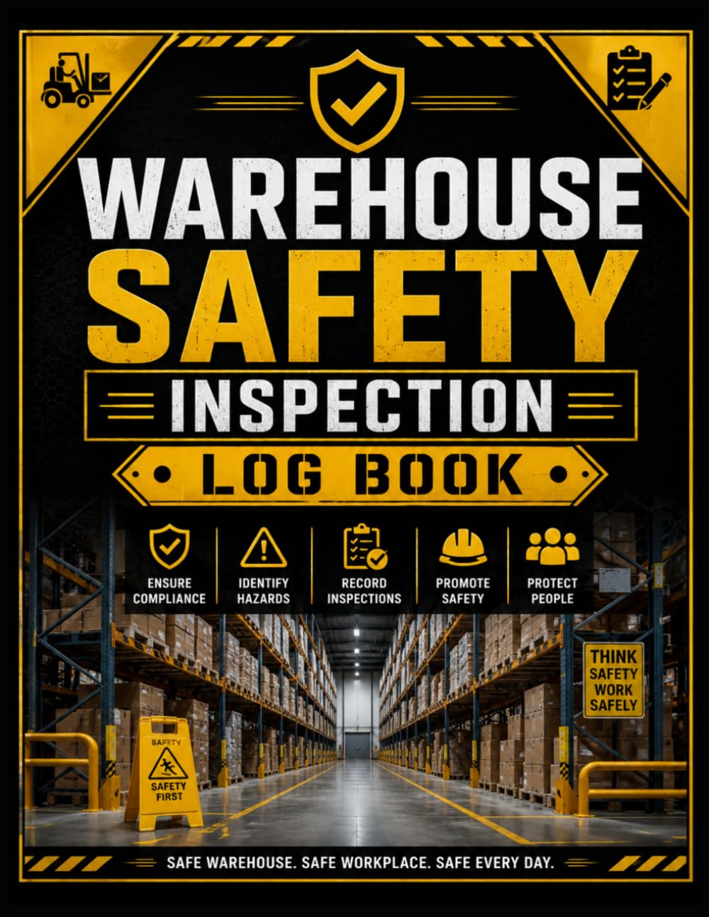 Warehouse Safety Inspection Log Book: Workplace Safety Checklist and Inspection Record for Warehouses, Distribution Centers, Hazard Identification, Corrective Actions and Facility Safety baixar o livro de graça