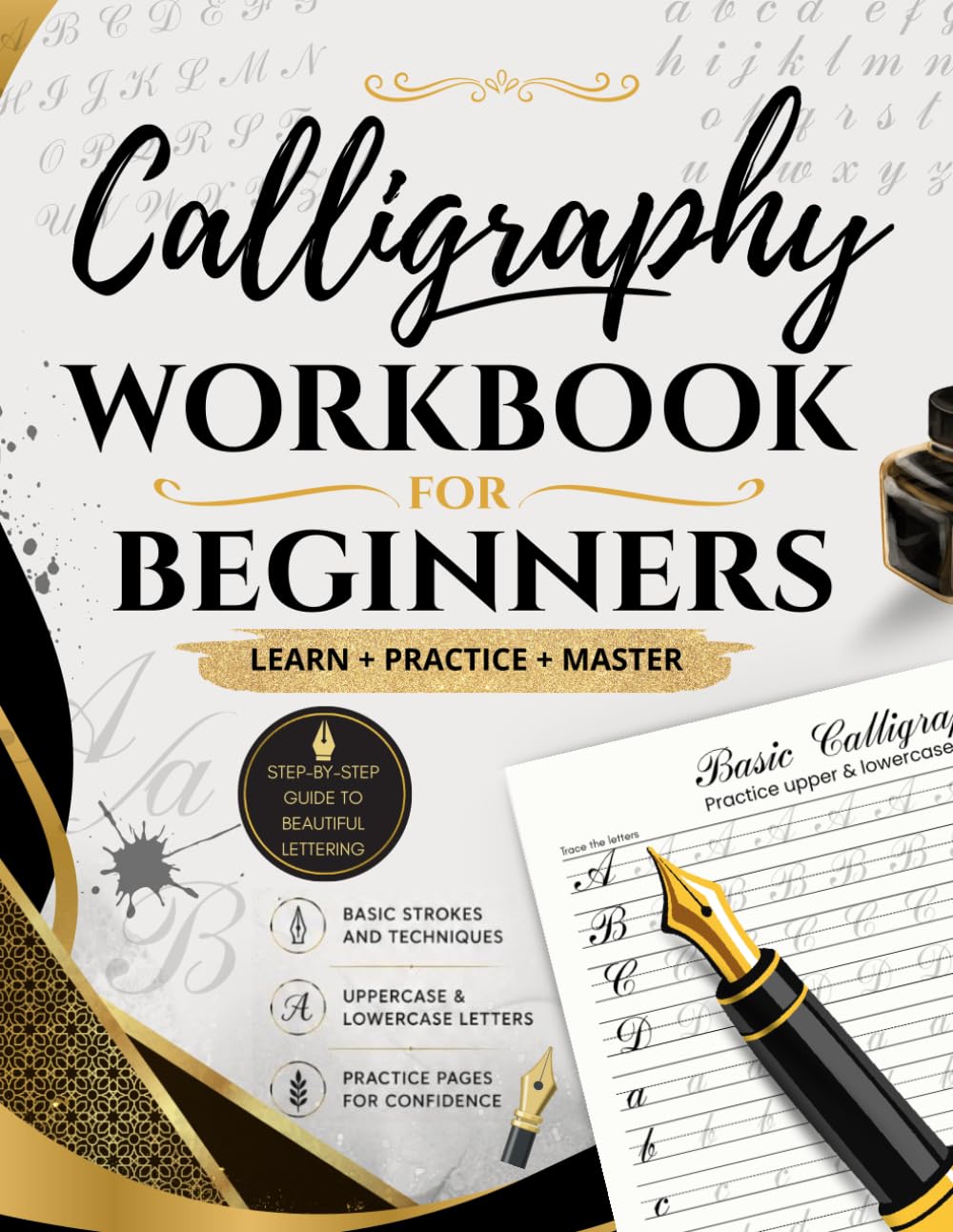 ler totalmente Calligraphy Workbook for Beginners: Modern Handwriting practice book for Beginner's, Simple Guide to Mindful Lettering.