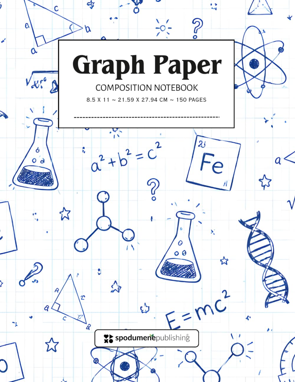 ler totalmente Graph Paper Composition Notebook with Title & Date Pages: Science & Math Doodle Cover | Quad Ruled Grid Journal for Engineering, STEM & School | | 8.5 x 11 in | 150 Pages