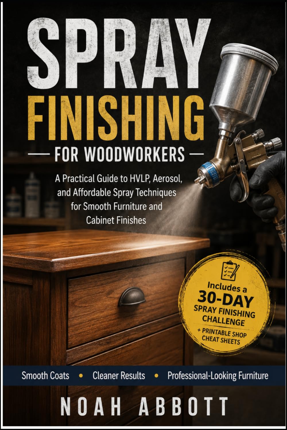 ler totalmente SPRAY FINISHING FOR WOODWORKERS: A Practical Guide to HVLP, Aerosol, and Affordable Spray Techniques for Smooth Furniture and Cabinet Finishes