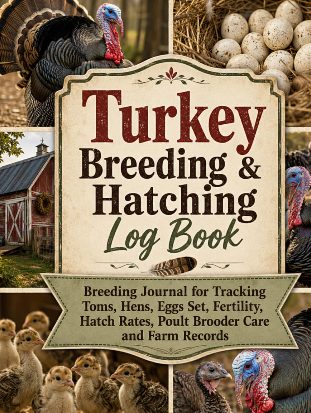 Turkey Breeding & Hatching Log Book: For Tracking Toms, Hens, Eggs Set, Fertility, Hatch Rates, Poultry Brooder Care and Farm Records baixar o livro de graça
