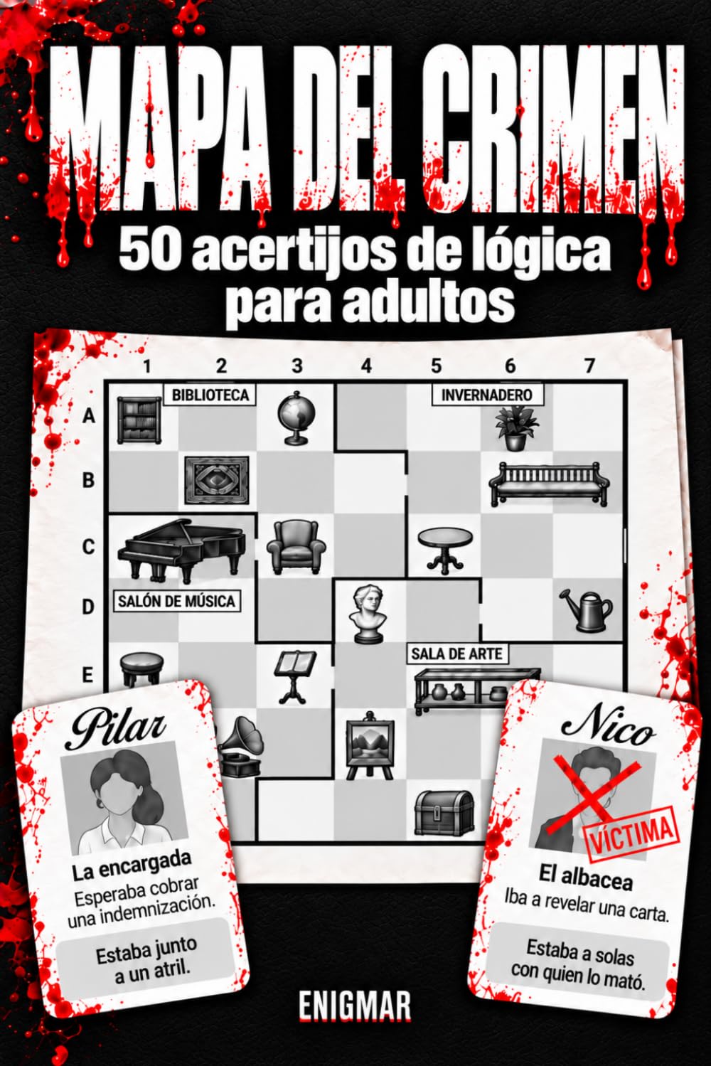 ler totalmente MAPA DEL CRIMEN: 50 acertijos de lógica para adultos: un libro para resolver crímenes con planos, pistas y soluciones. Un regalo para amantes del misterio (Spanish Edition)