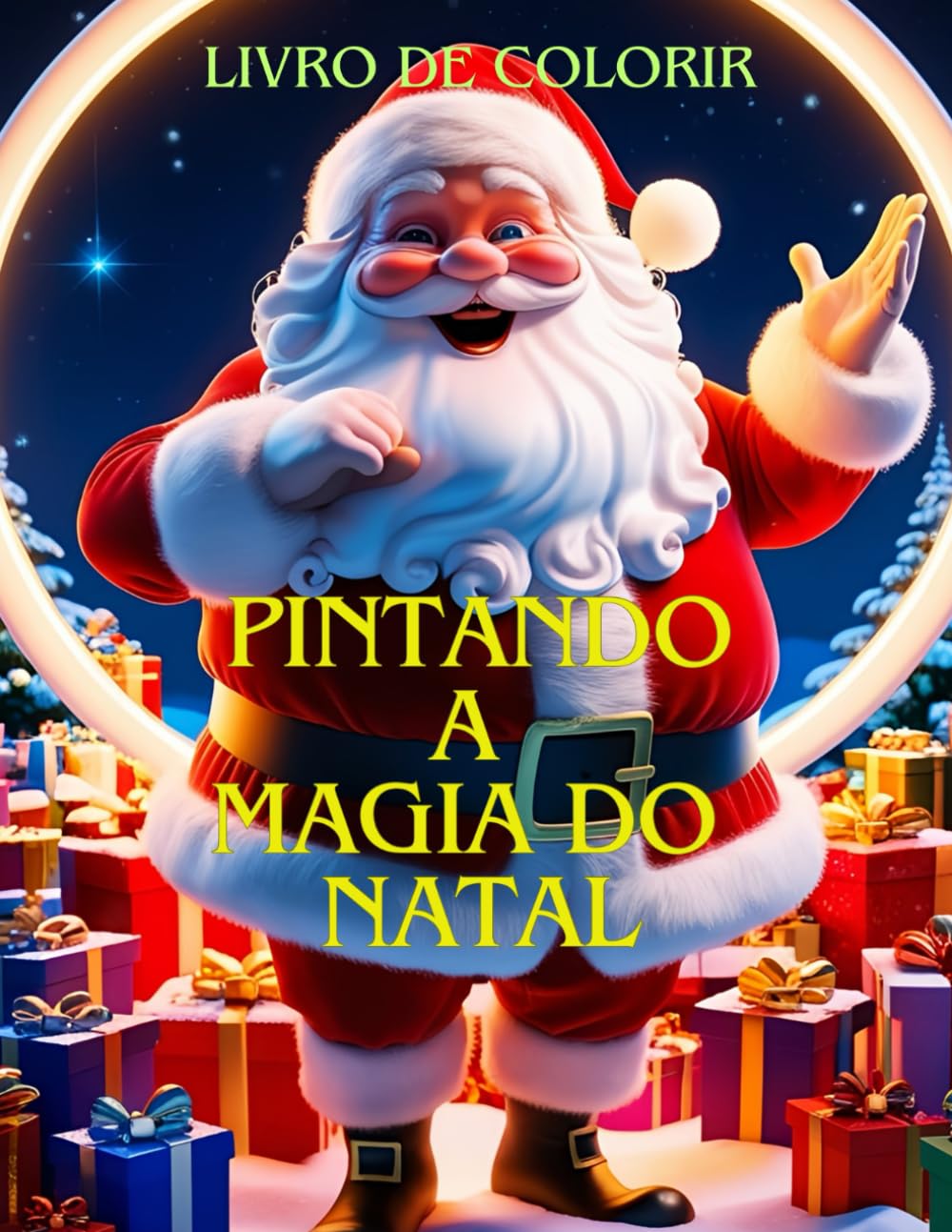 ler totalmente PINTANDO A MAGIA DO NATAL: Livro de Colorir
