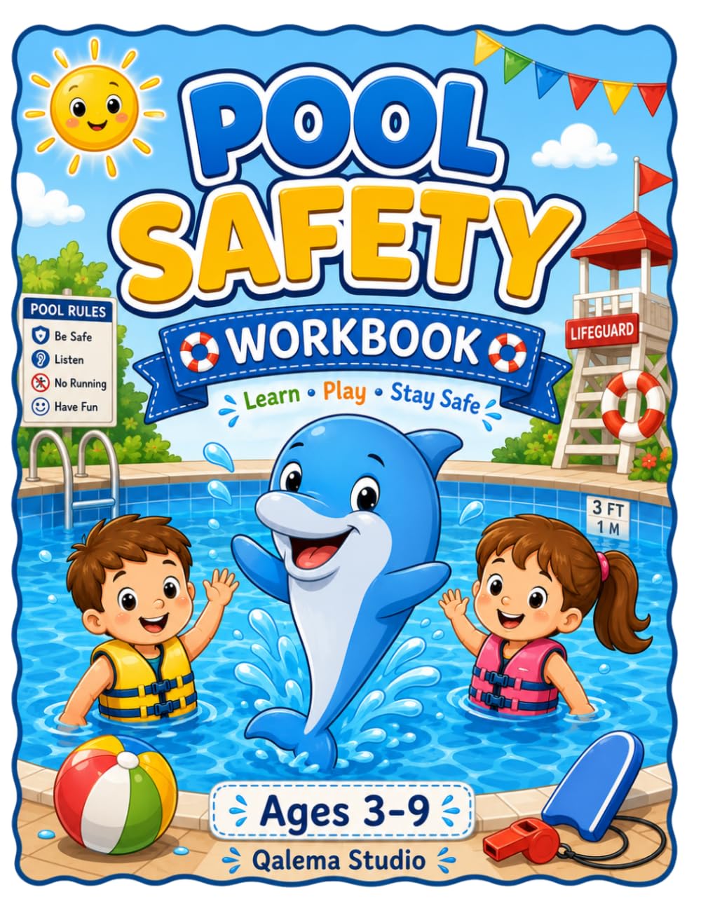 Pool Safety Workbook for Kids Ages 3-9: Fun Water Safety Activities, Coloring Pages, Mazes, Tracing, Puzzles, Matching Games, Spot the Difference, and... & Early Learners (Safety Skills for Kids) baixar o livro de graça