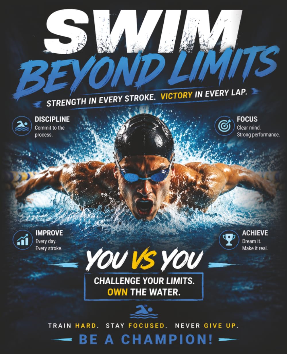 capítulo por capítulo baixar Swimming Notebook: Lined Journal with Legendary Athlete Artworks and Motivational Quotes for Swimmers