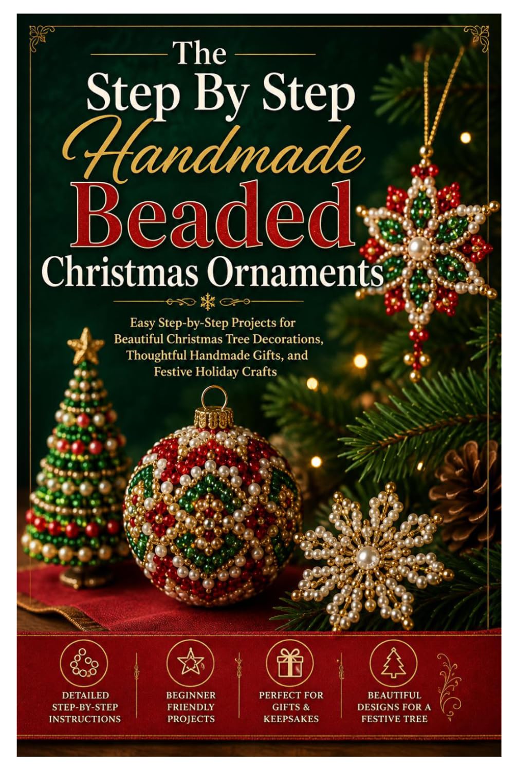 capítulo por capítulo baixar The Step By Step Handmade Beaded Christmas Ornaments: Easy Step-by-Step Projects for Beautiful Christmas Tree Decorations, Thoughtful Handmade Gifts, and Festive Holiday Crafts