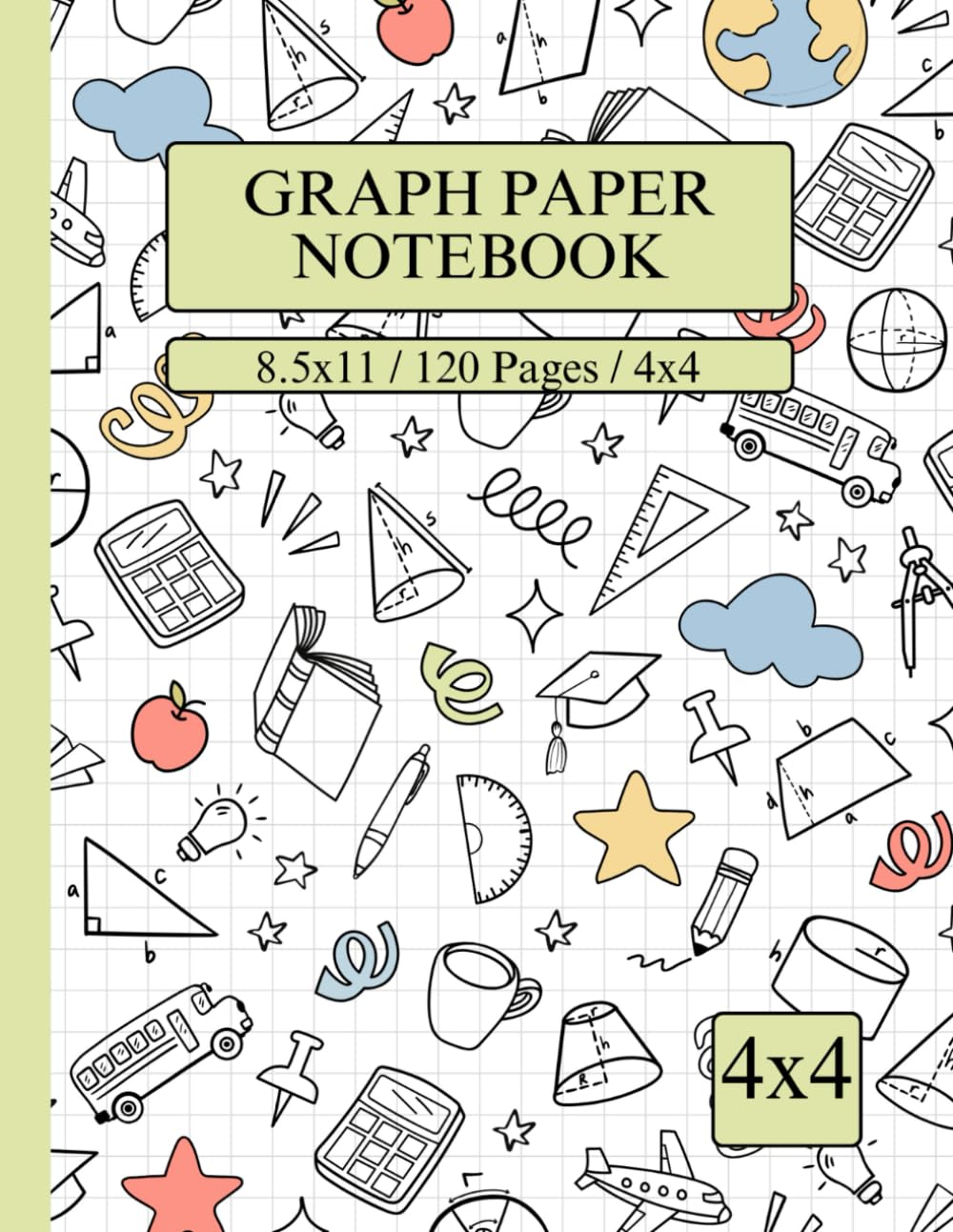 capítulo por capítulo baixar Graph Paper Notebook: for School, Engineering Work, Drawing, Science & Students | Grid Paper 4 Squares per Inch | 4x4