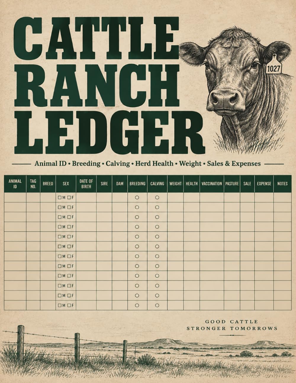 capítulo por capítulo baixar Cattle Ranch Ledger: Practical livestock organizer for farmers to track animal purchases, feed costs, medical spending, sales, income, and notes