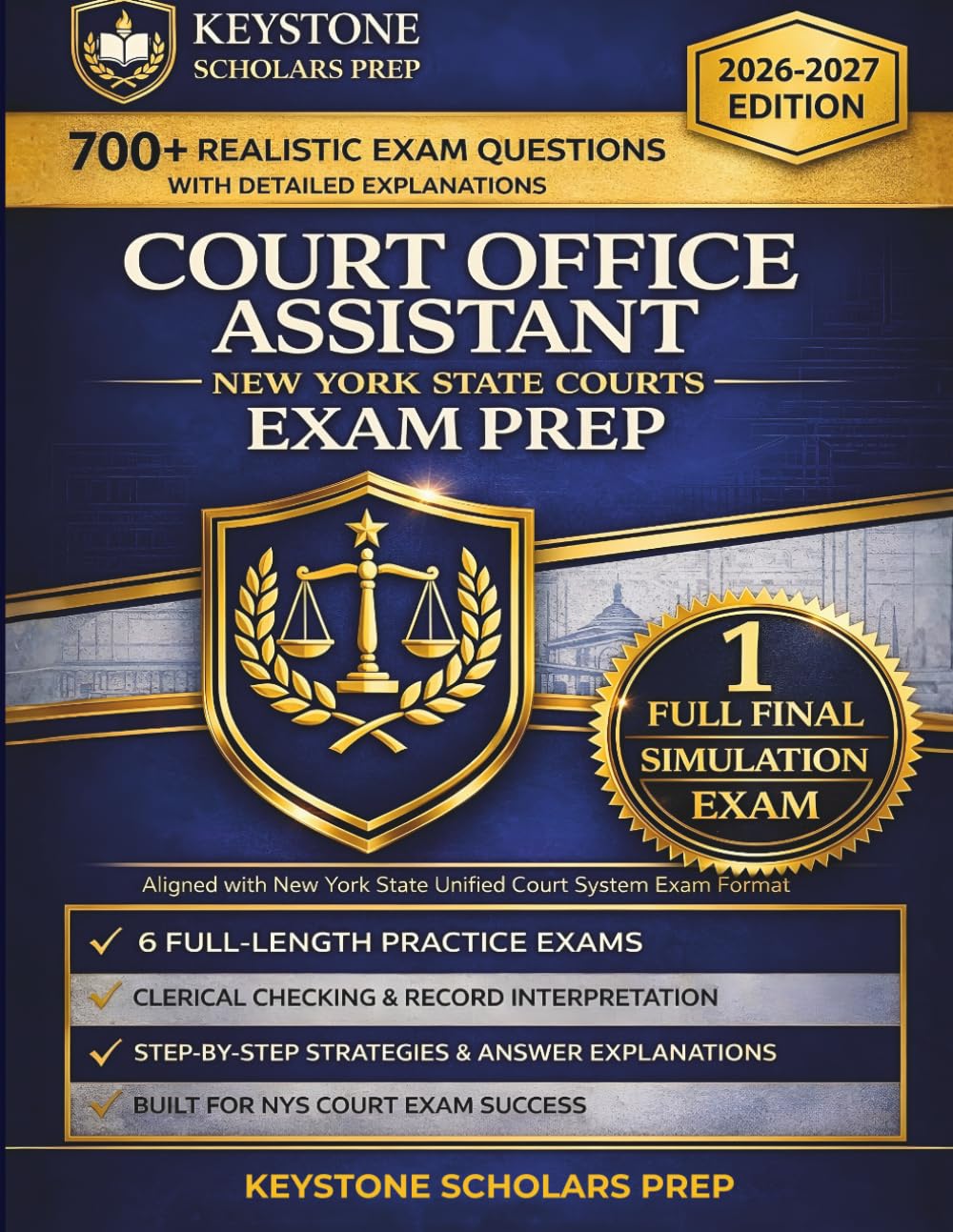 The Complete Court Office Assistant New York State Courts Exam Prep: Civil Service Court Clerk & Clerical Study Guide with 6 Practice Test, 700+... Explanations | 1 Full-Length Simulation Exam baixar o livro de graça